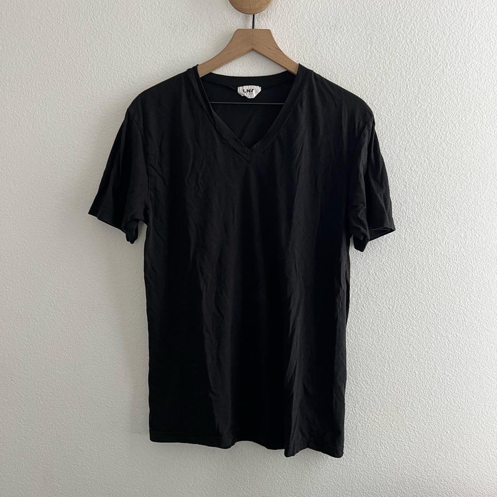 LNA California Black Vneck Tshirt
